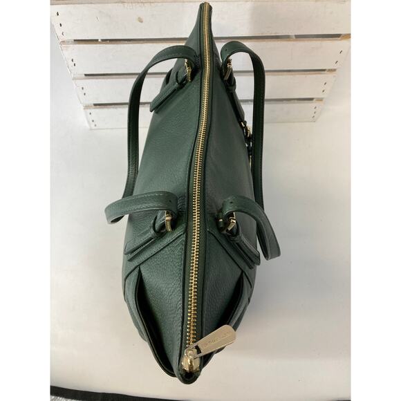 MICHAEL KORS LARGE GREEN PEBBLED LEATHER SHOULDER BAG - Picture 12 of 16